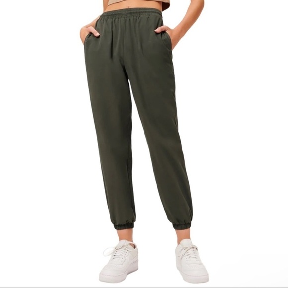 Good American Track Joggers Size 3 (Large ) Green - Picture 1 of 9